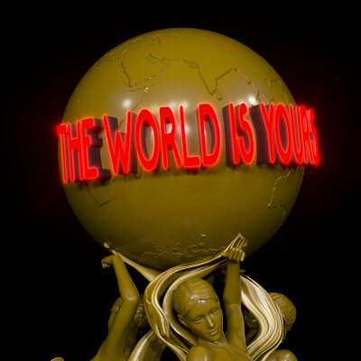 The World Is Yours Statue