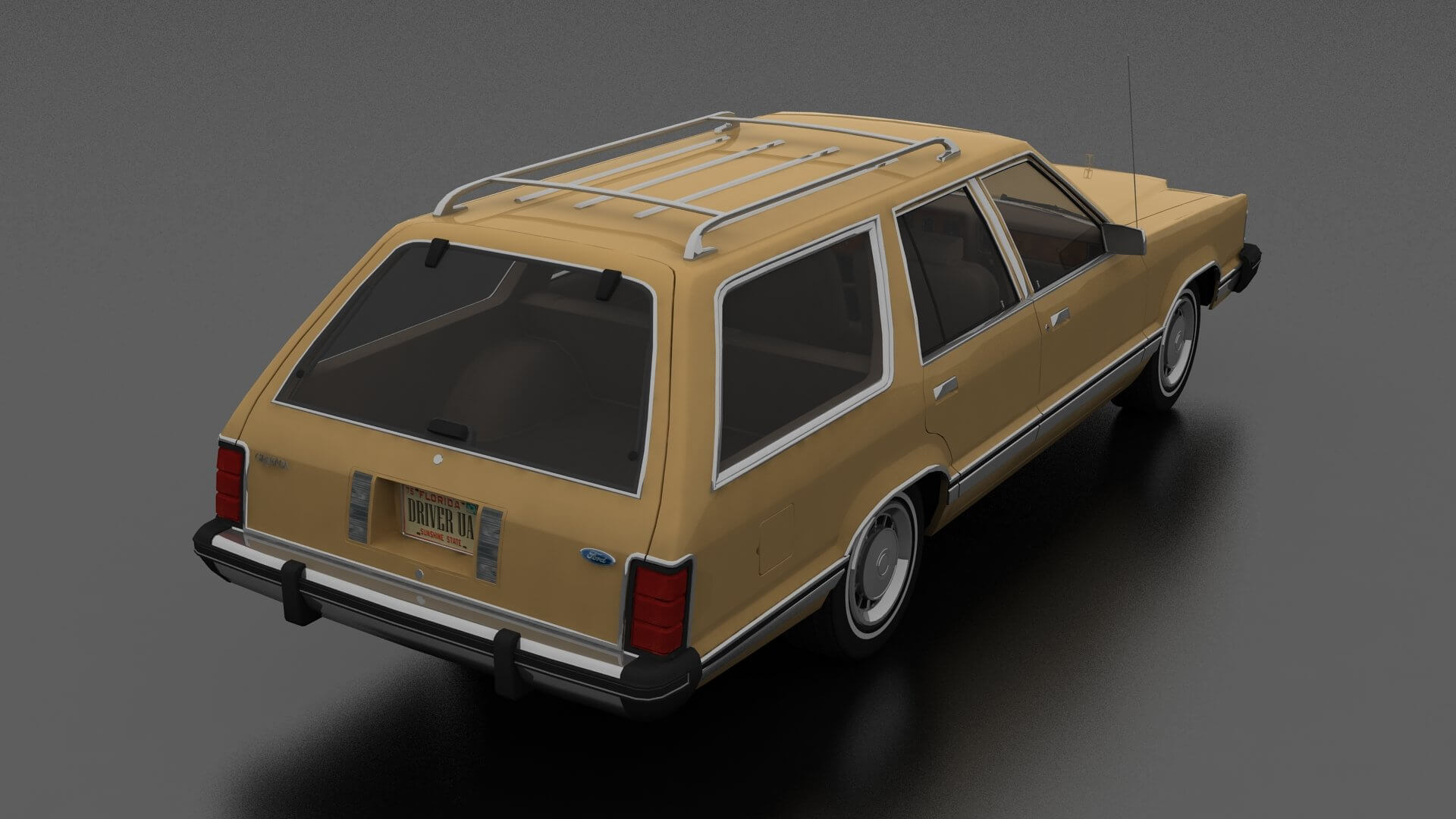 Ford Granada 4dr Station Wagon 1982 3D Model by DriverUA