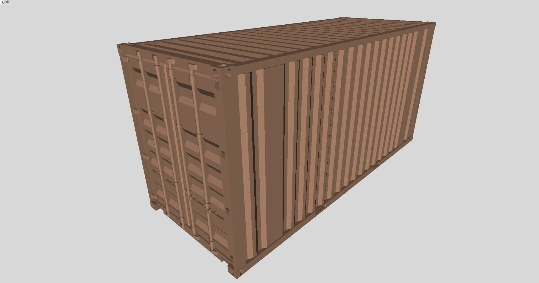 Printable Shipping Containers for H0 Scale Railroad - 3D Model by DriverUA