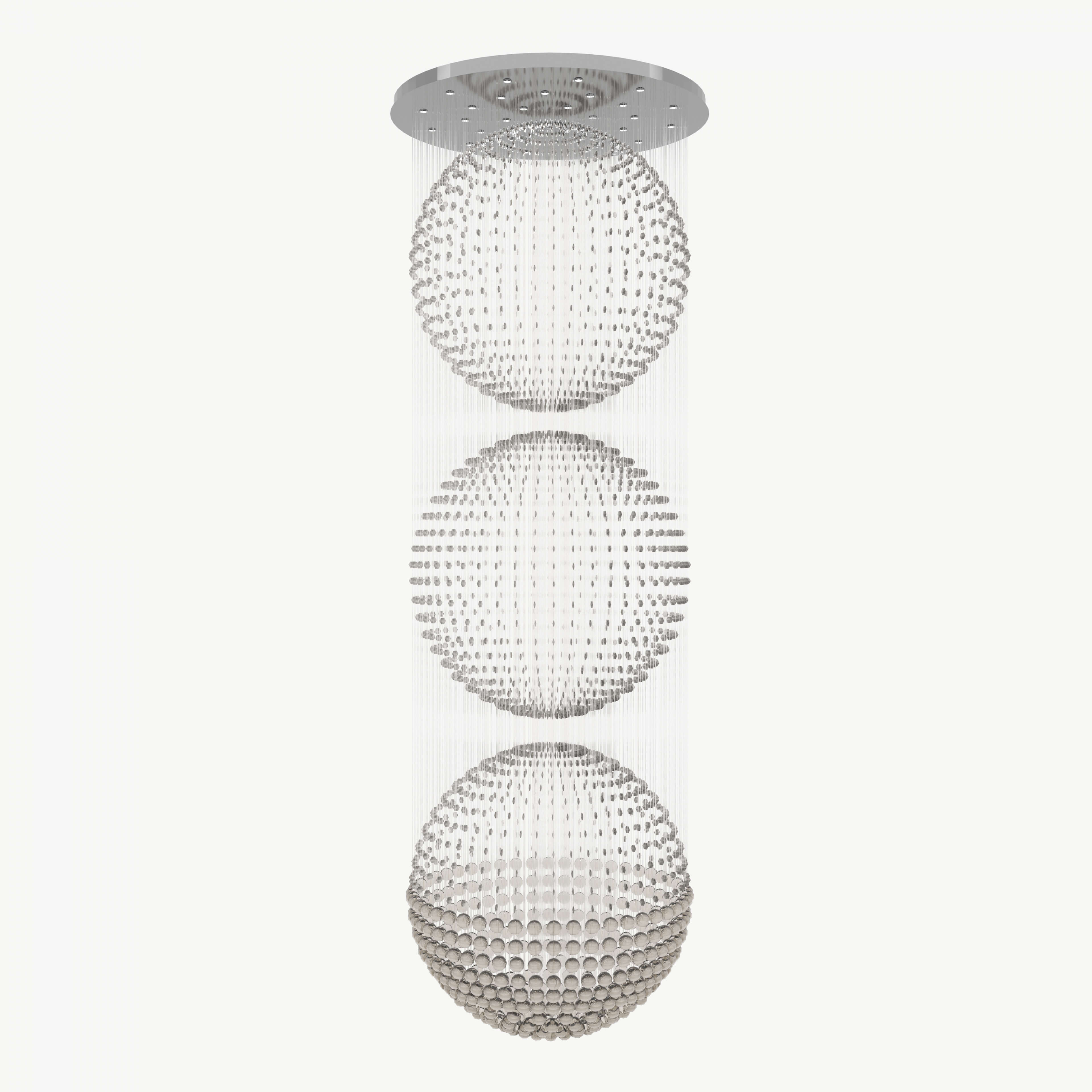 Korean Crystal Chandelier 3D Model by Drkamran