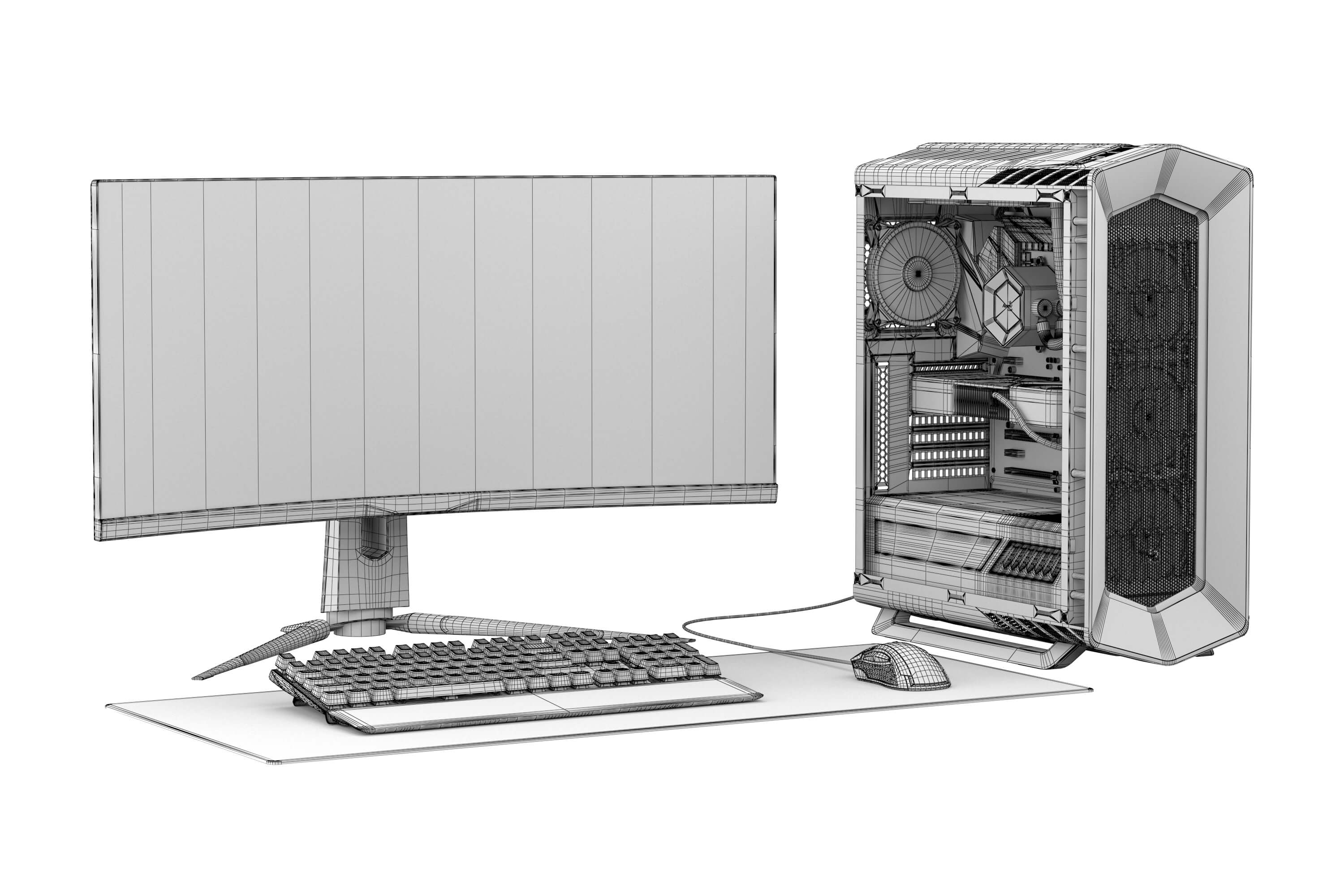 PC Gamer Set 2 - 3D Model by DRoNWiN