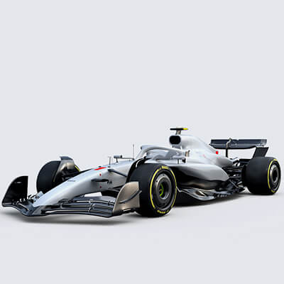 F1 Generic Car 2025 Template 3D Model
