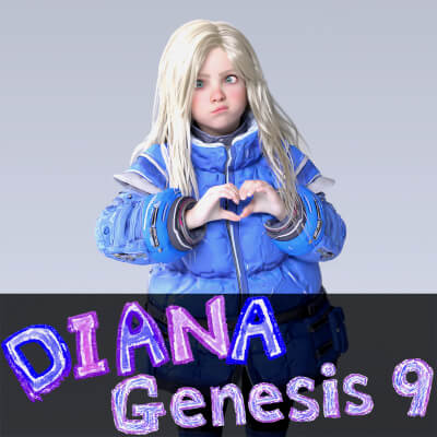 Diana HD for Genesis 9 by Dumitas