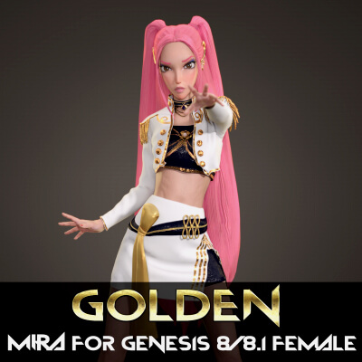 Golden Mira for Genesis 8 Female by Dumitas