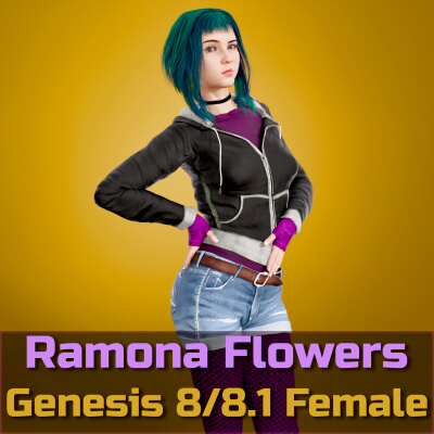 Ramona Flowers for Genesis 8 Female