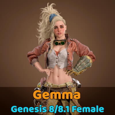 Smithy Gemma for Genesis 8 Female by Dumitas