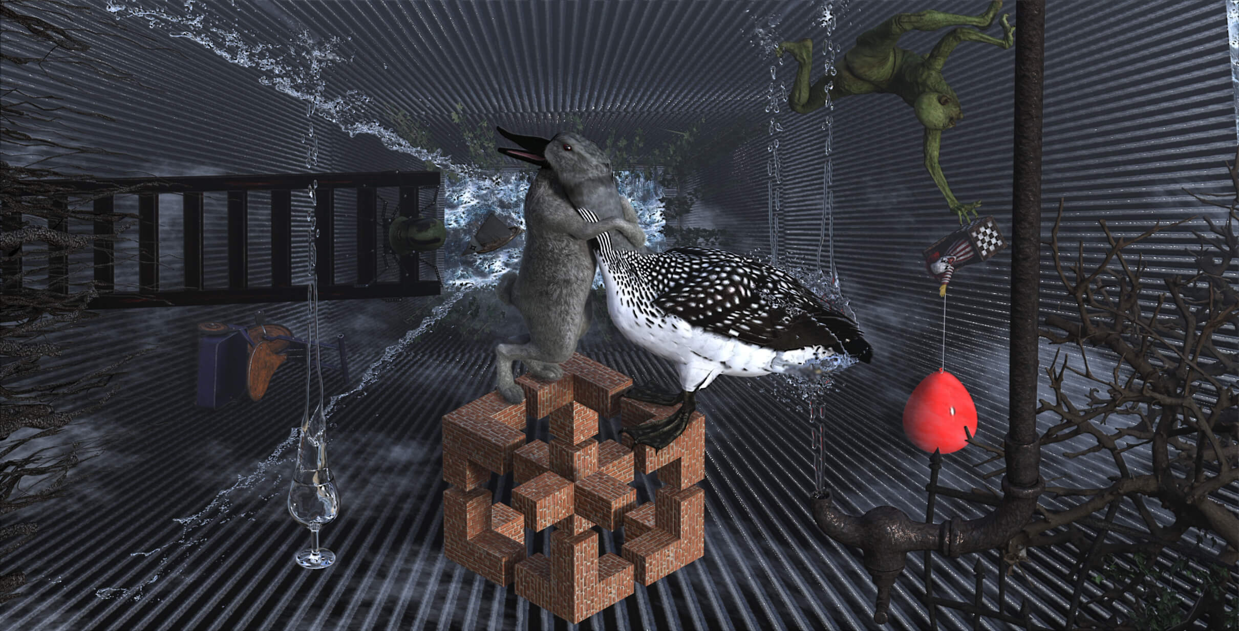 Not All It Is Quacked Up to Be 3D Render, Digital Art by dwindt