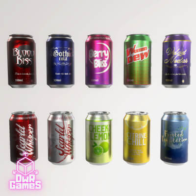 Soda Can Collection - 10 Flavors by dwrgames