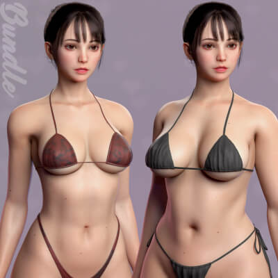 Perfect Female Body Game-Ready 3D Character Bundle