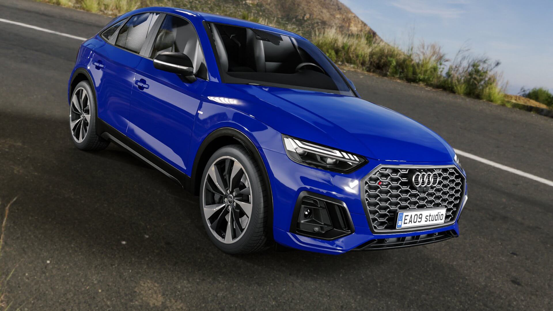 2022 Audi Q5 Sportback S Line 3D Model by EA09studio
