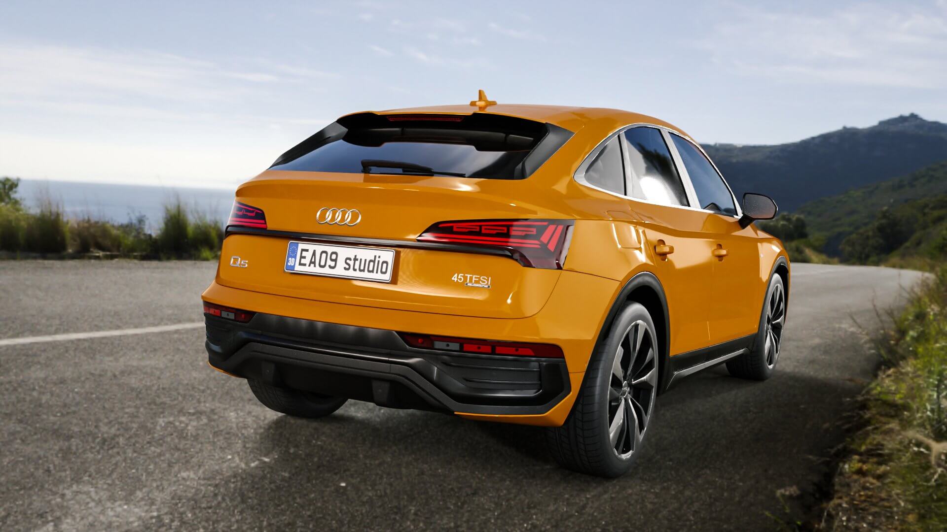 2022 Audi Q5 Sportback S Line 3D Model by EA09studio