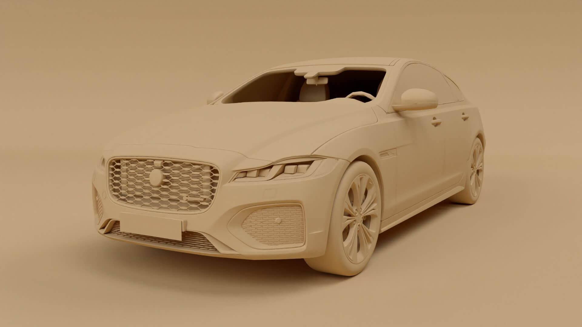 2022 Jaguar XF R-Dynamic 3D Model by EA09studio