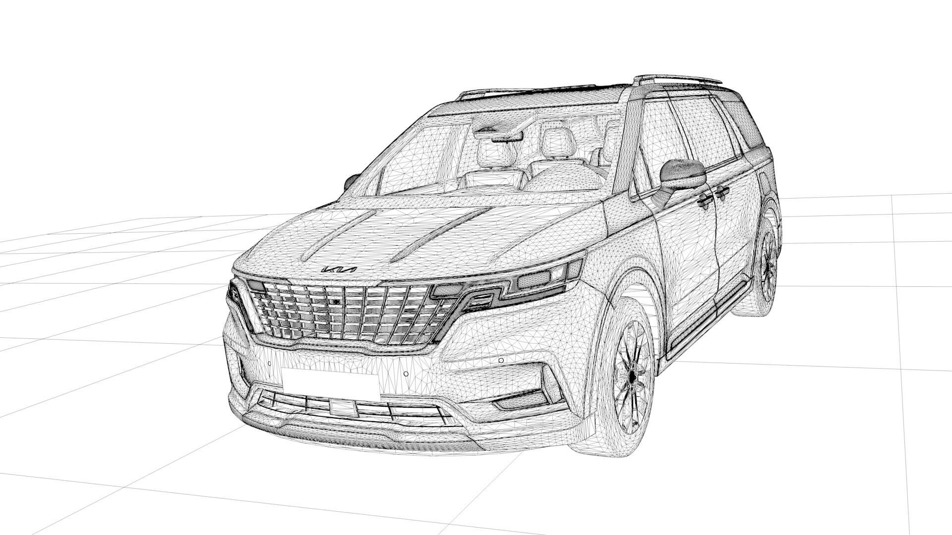 2022 Kia Carnival 3D Model by EA09studio