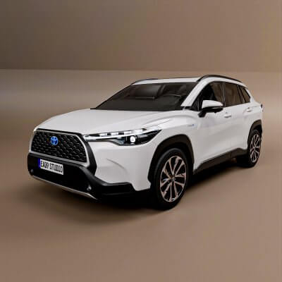 2022 Toyota Corolla Cross Hybrid - 3D Model by EA09studio