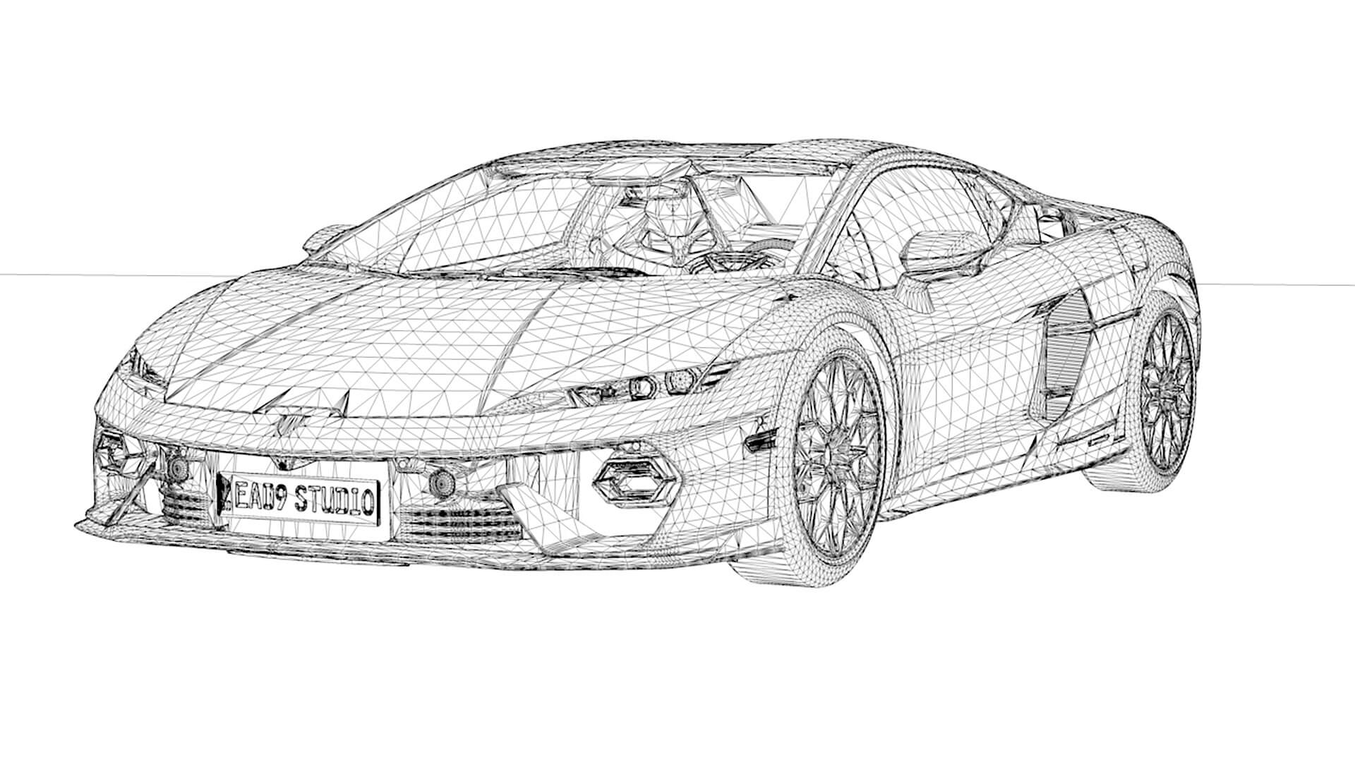 2025 Temerario 3D Model by EA09studio