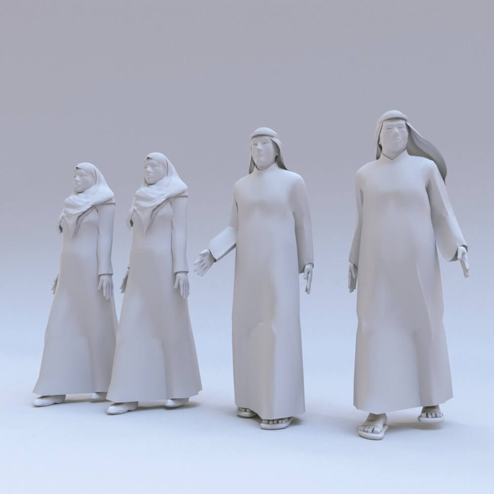 Arabic Person - 3D Model by EA09studio
