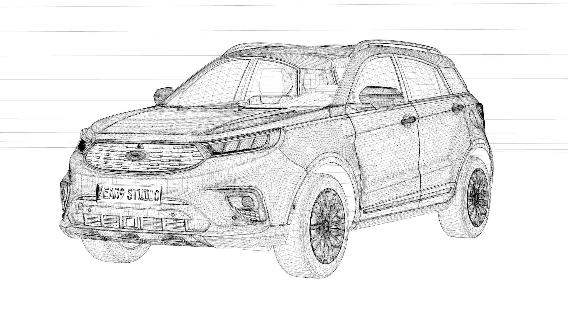 Ford Territory 2022 3D Model by EA09studio