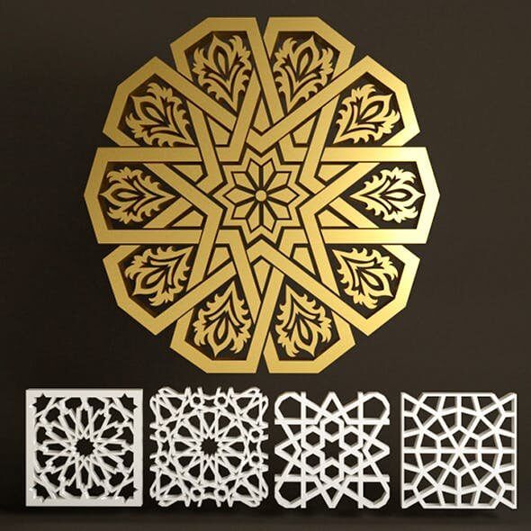 Islamic Art Decor 3D Model by EA09studio