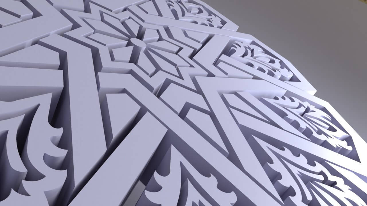 Islamic Art Decor 3D Model by EA09studio