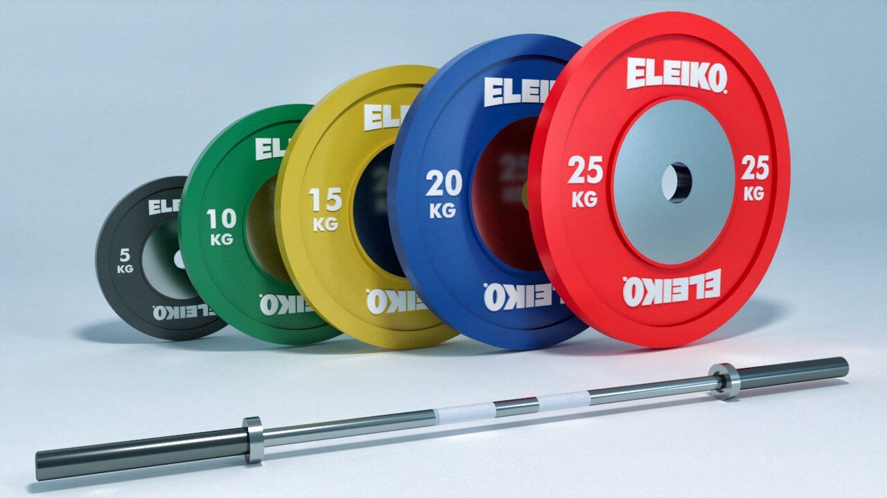 Olympic Weights Bar Set Eleiko 3D Model by EA09studio