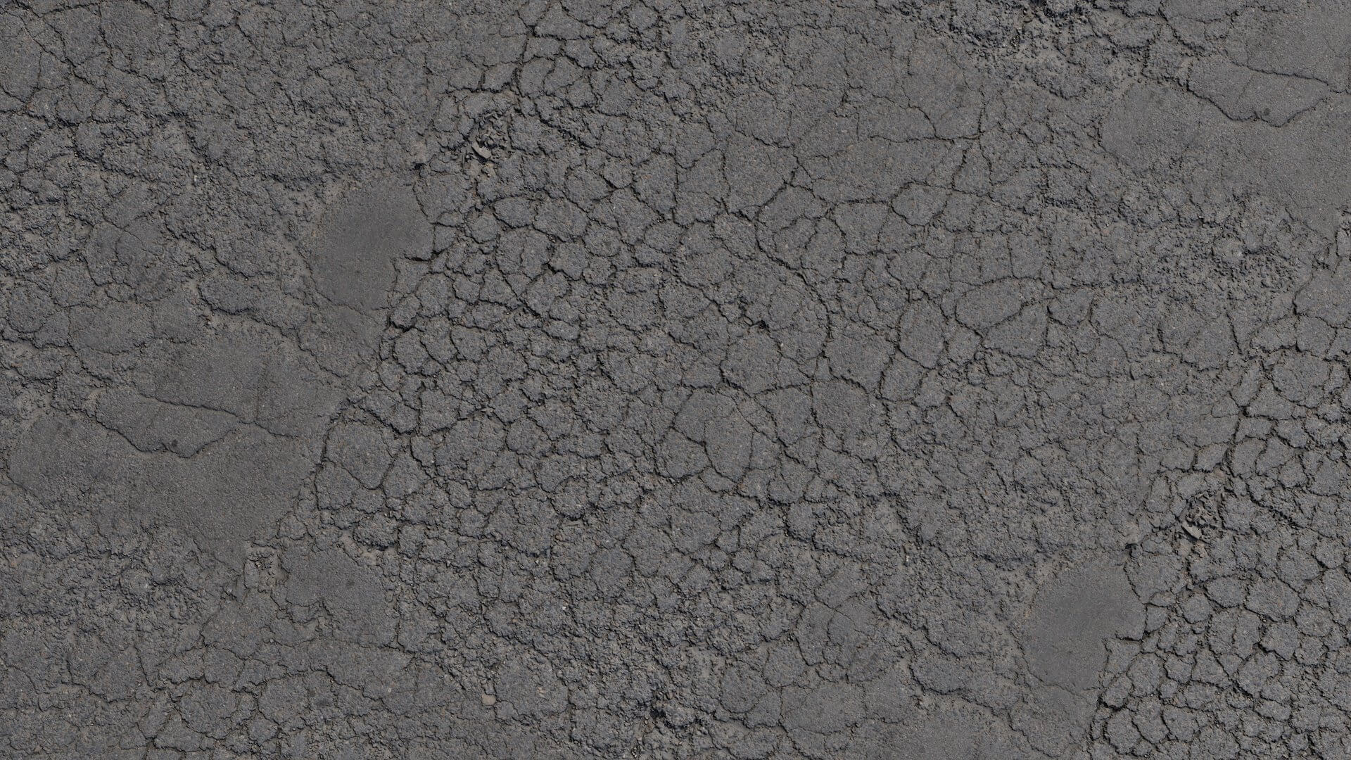 Wet Damaged Road PBR Texture by Eagle Soft