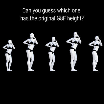 Real-To-Life Height Sliders for Genesis 8 Female