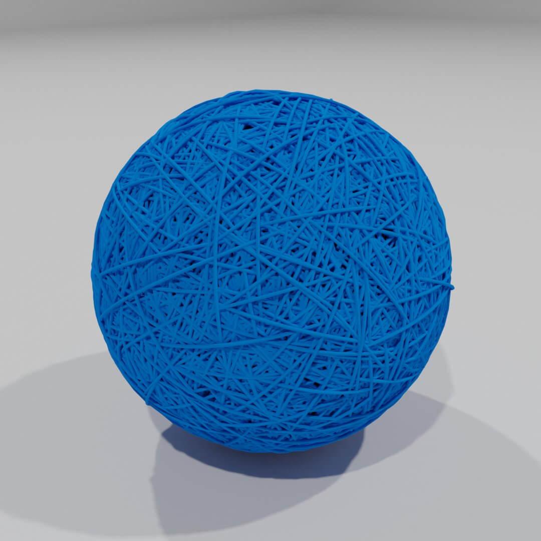 String Ball Free 3D Model by Edwin polanco