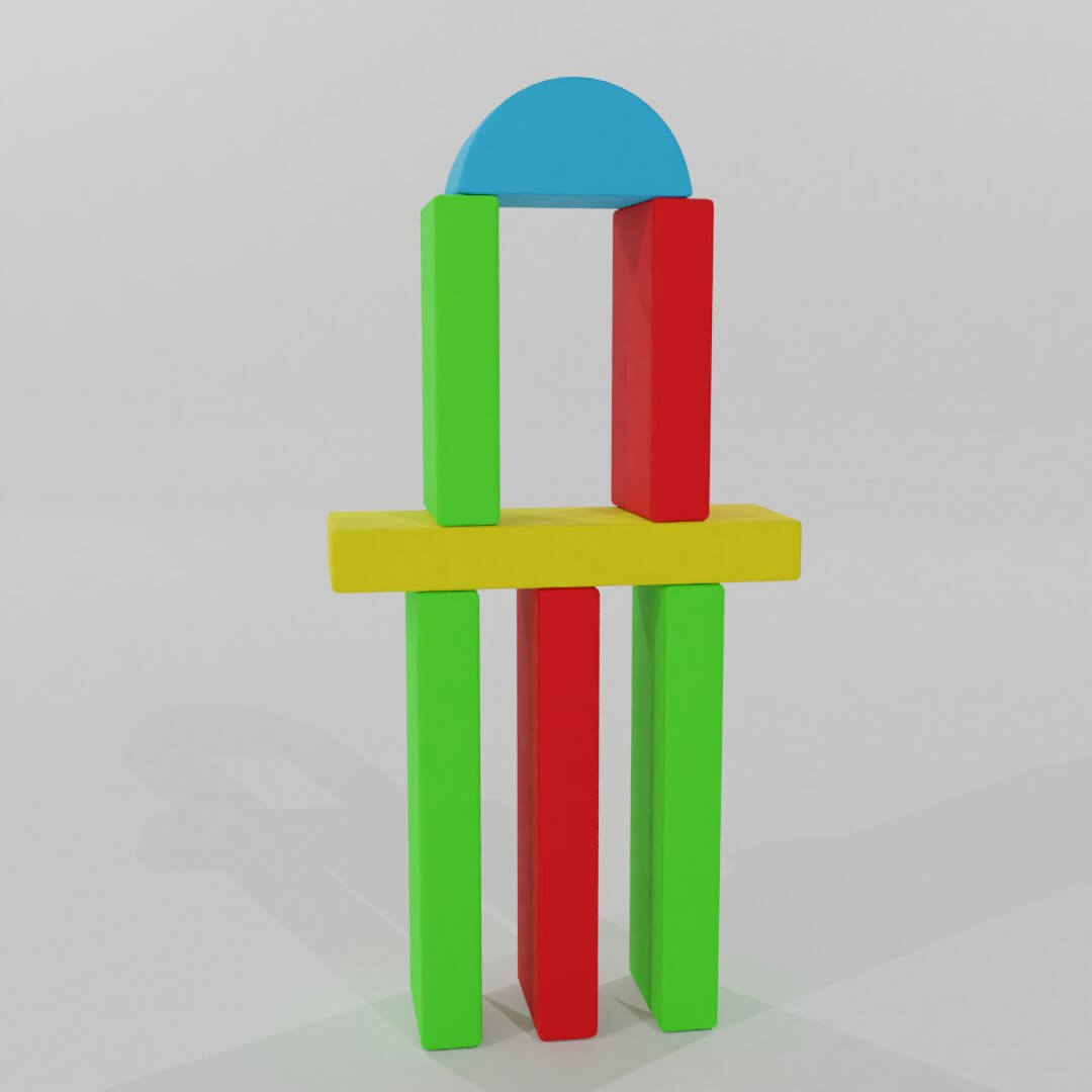 Toy Block Towers Free 3D Model by Edwin polanco