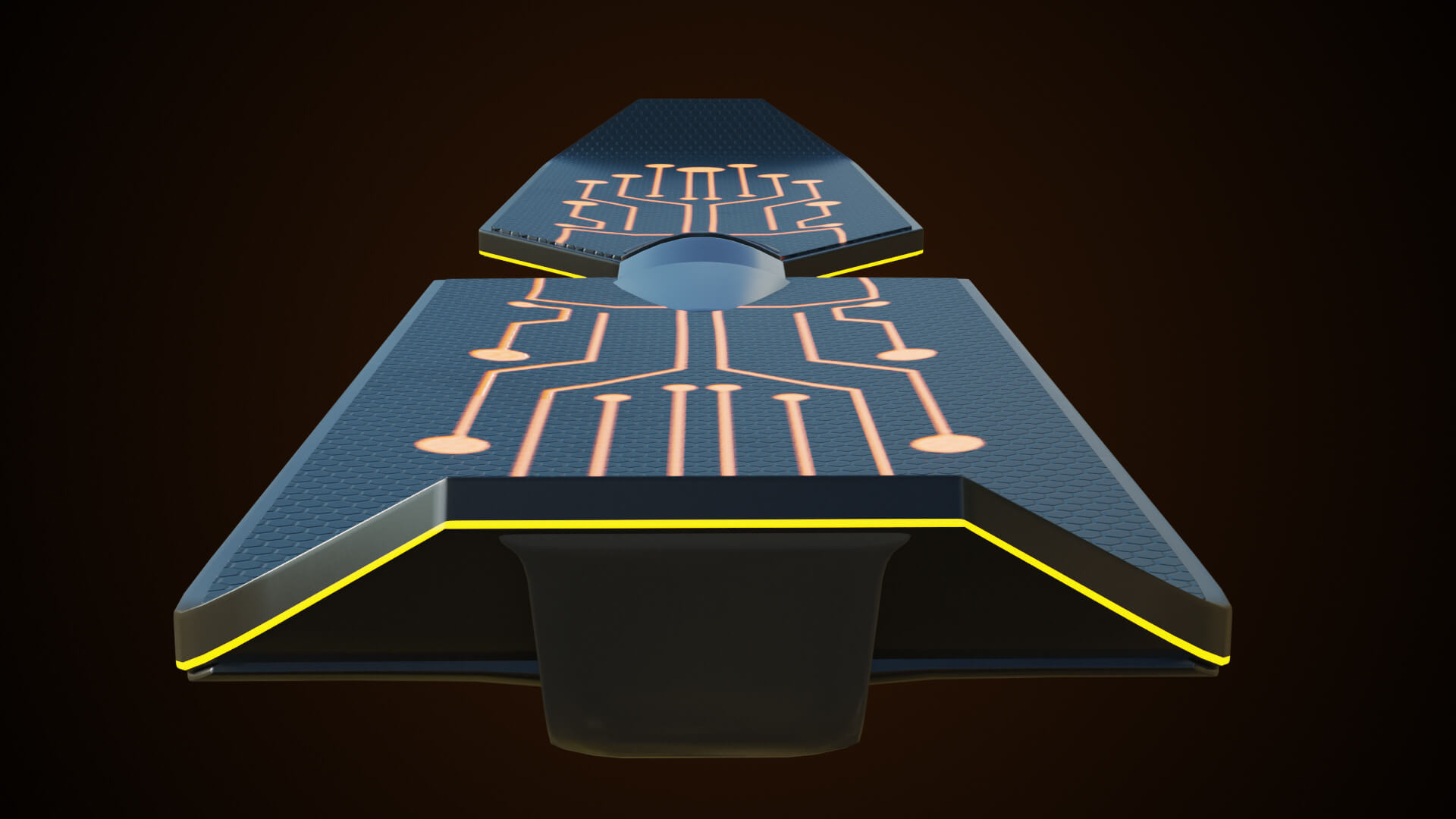 Sci-Fi Hoverboard 4 All PBR Unity UE Textures Included 3D Model by ...