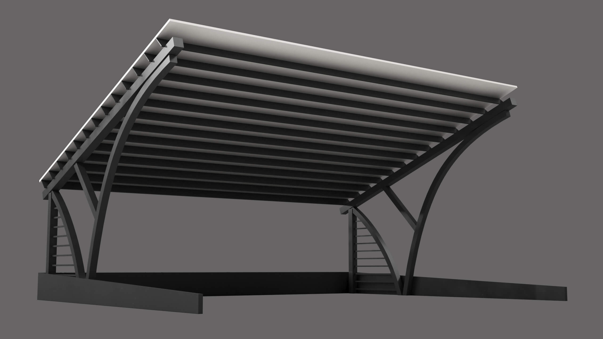 Car Parking Shed 01 All PBR Unity UE Textures Model by Eight Vertex