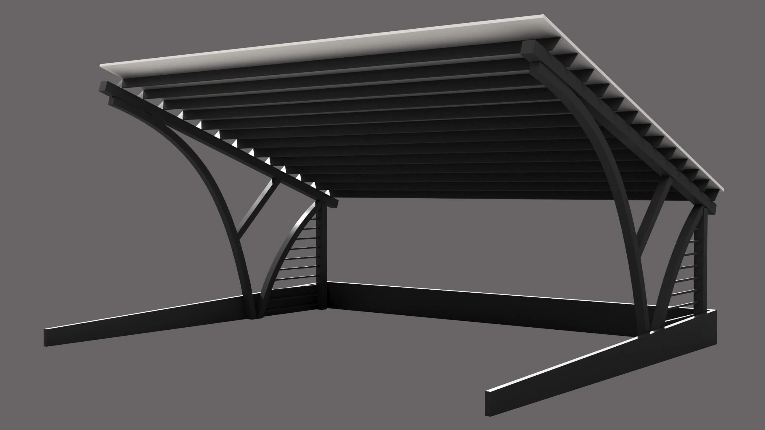 Car Parking Shed 01 All PBR Unity UE Textures Model by Eight Vertex