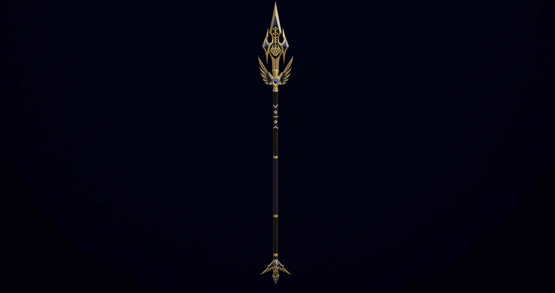 Fantasy Trident 05 - 3D Model by Eight Vertex