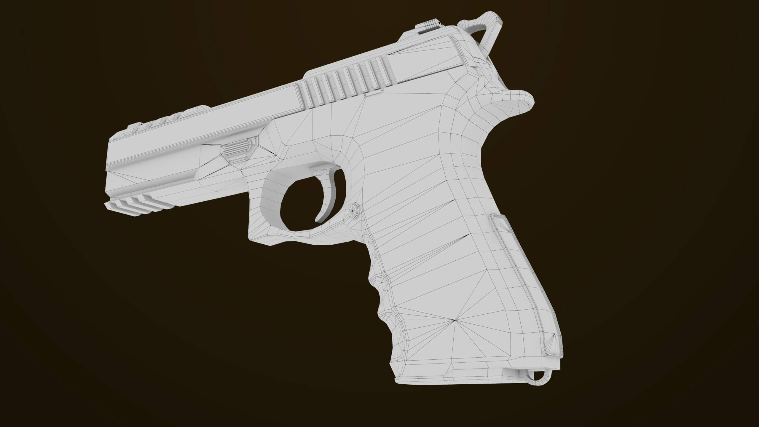 Golden Pistol 02 All PBR Unity UE Textures Included - 3D Model by Eight ...
