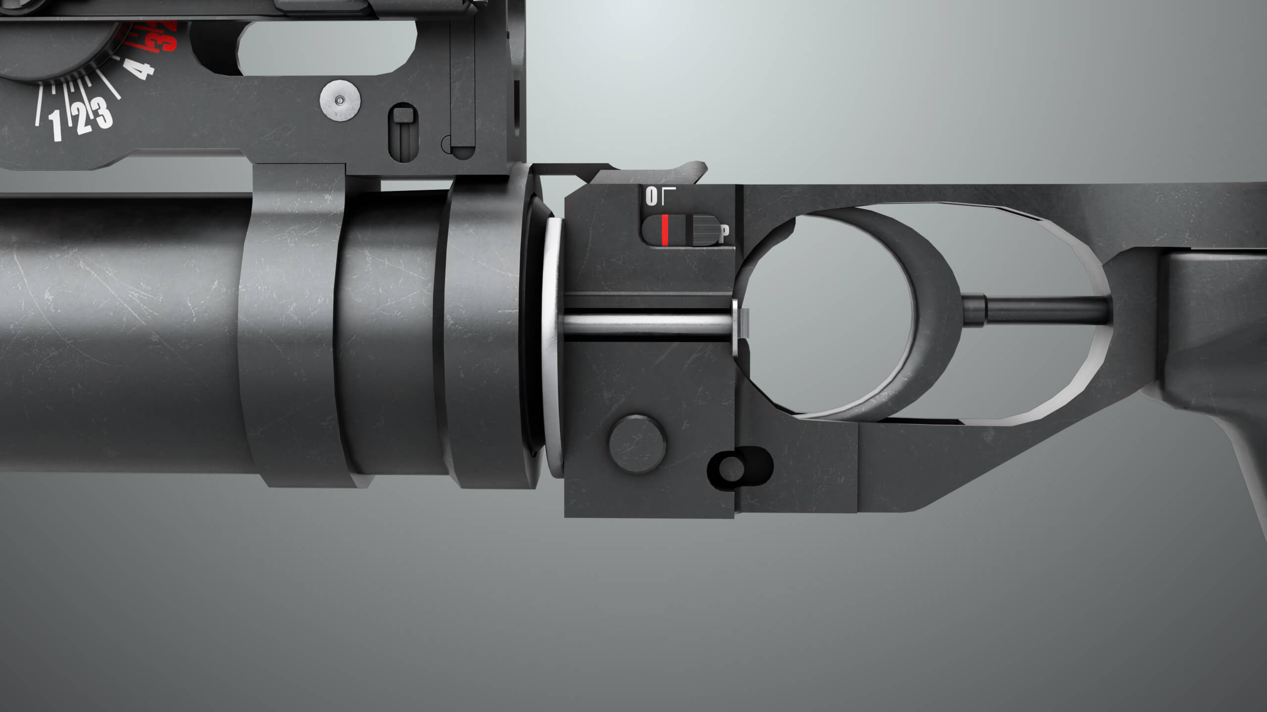 Grenade Launcher 03 Black Generic All PBR Unity UE Textures - 3D Model ...