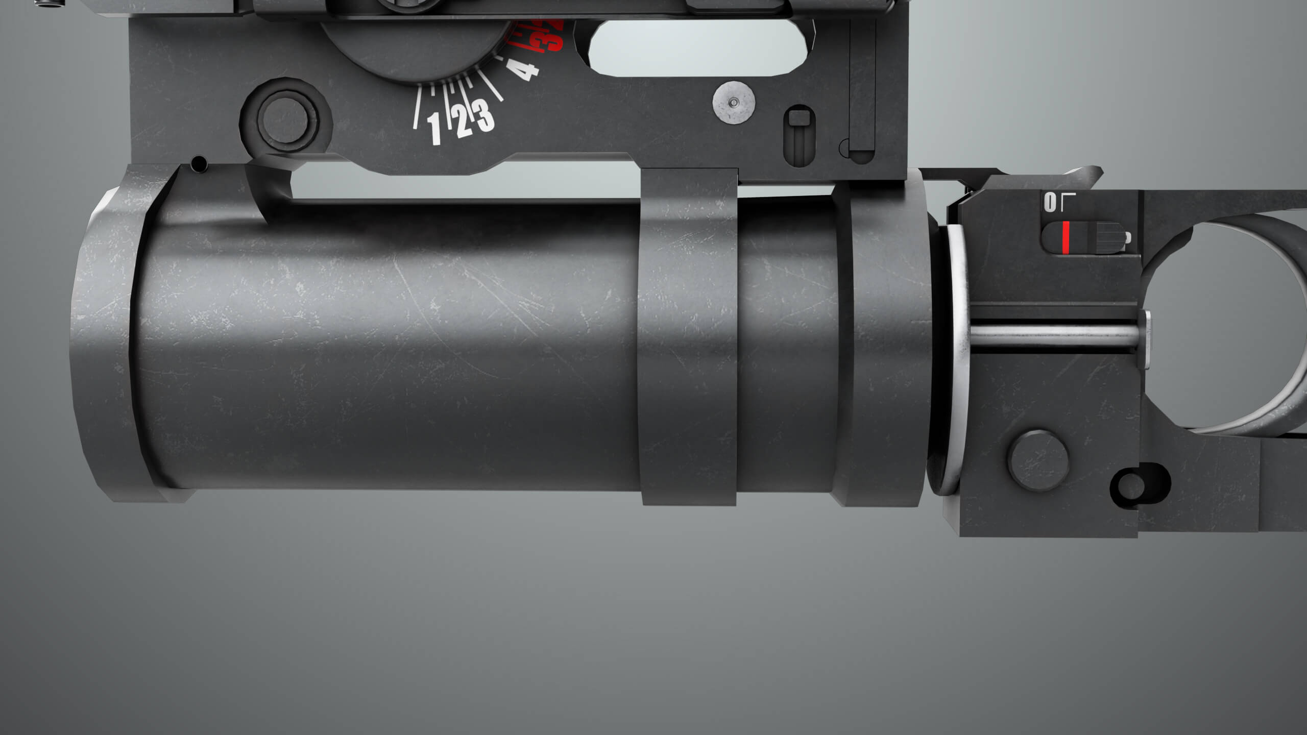 Grenade Launcher 03 Black Generic All PBR Unity UE Textures - 3D Model ...