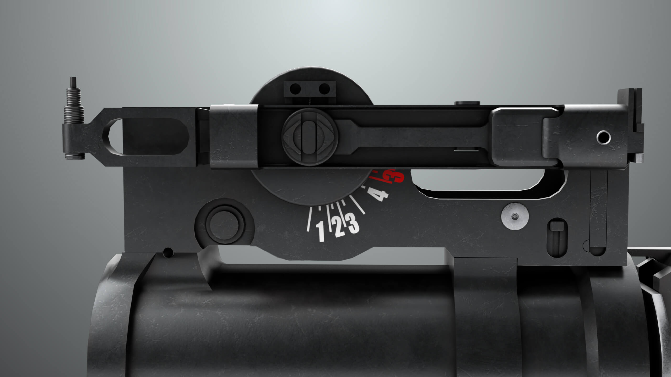 Grenade Launcher 03 Black Generic All PBR Unity UE Textures - 3D Model ...