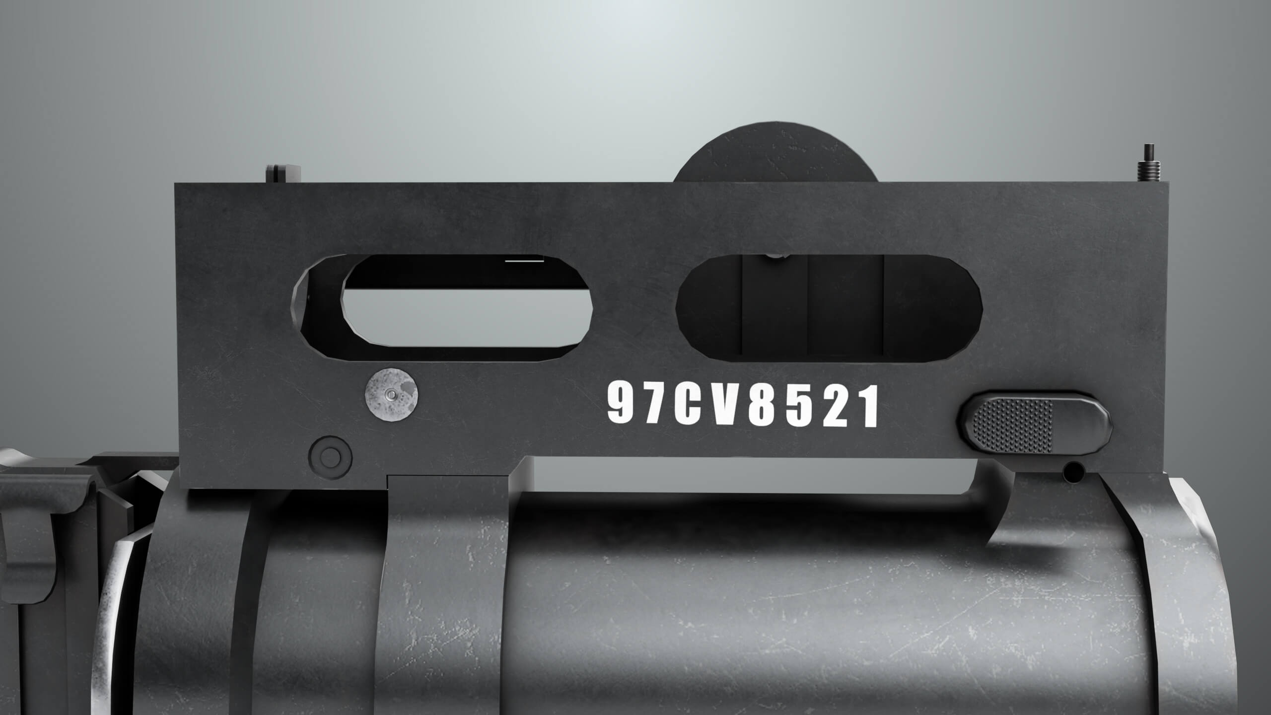 Grenade Launcher 03 Black Generic All PBR Unity UE Textures - 3D Model ...