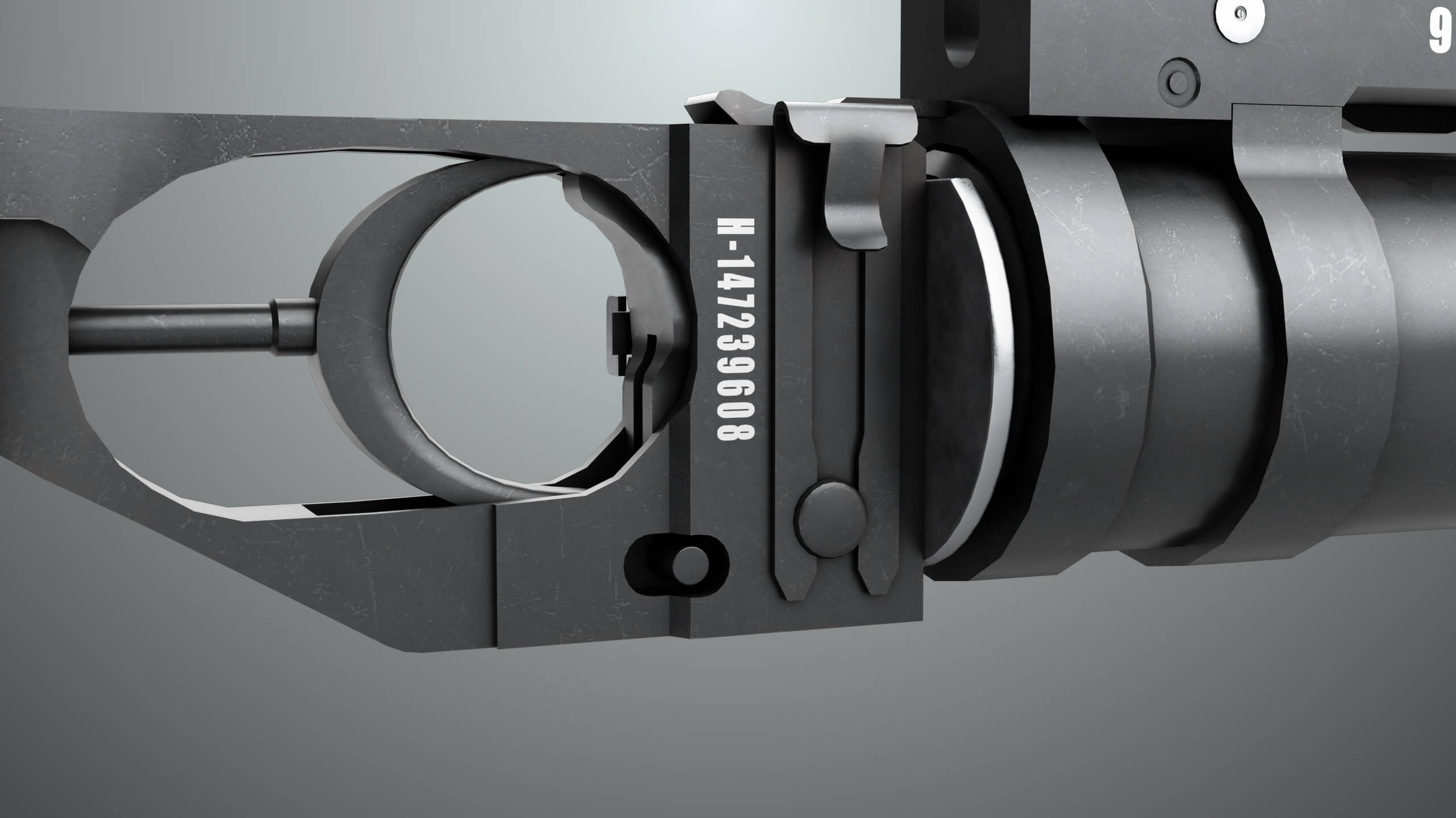 Grenade Launcher 03 Black Generic All PBR Unity UE Textures - 3D Model ...