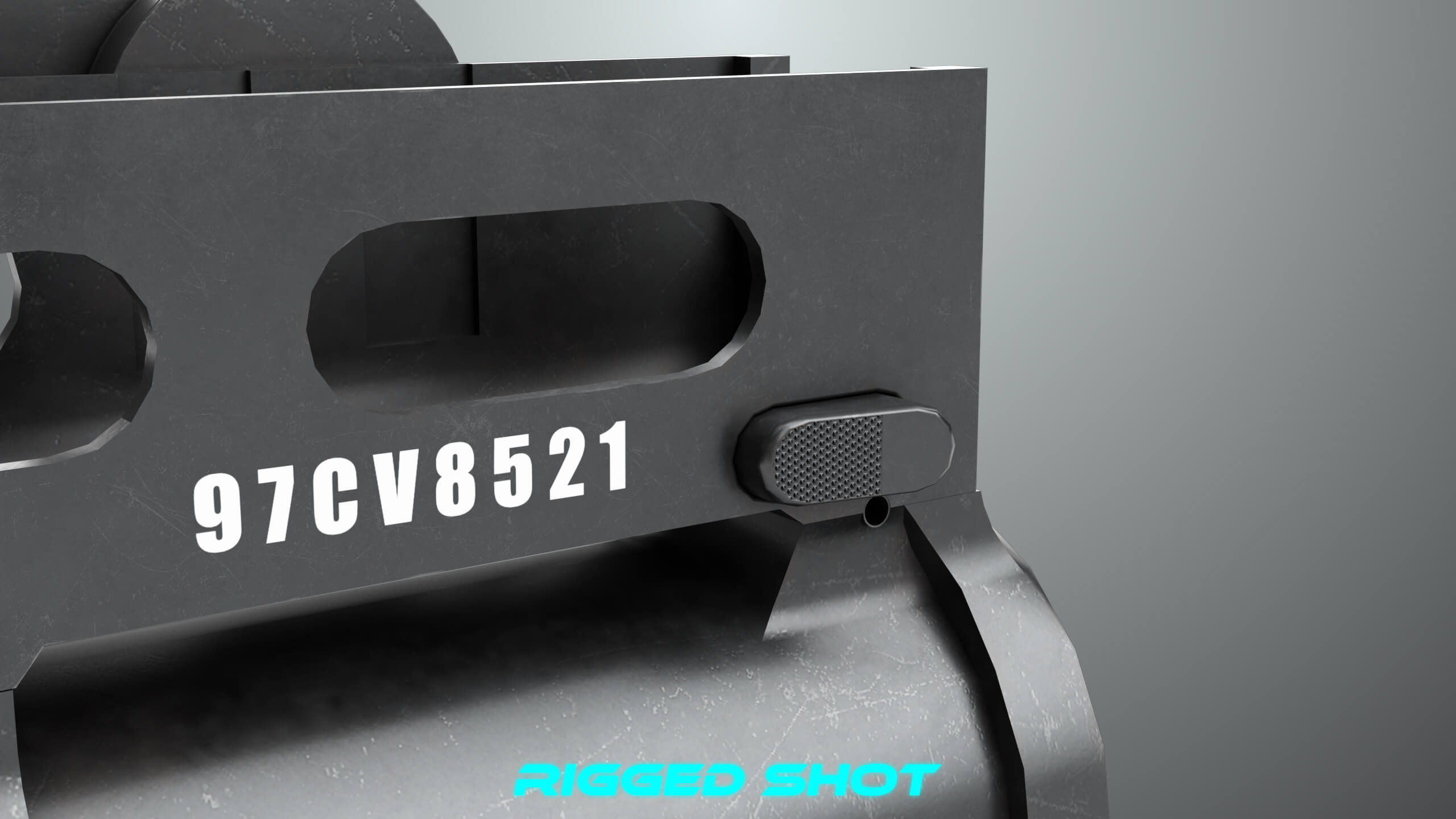 Grenade Launcher 03 Black Generic All PBR Unity UE Textures - 3D Model ...