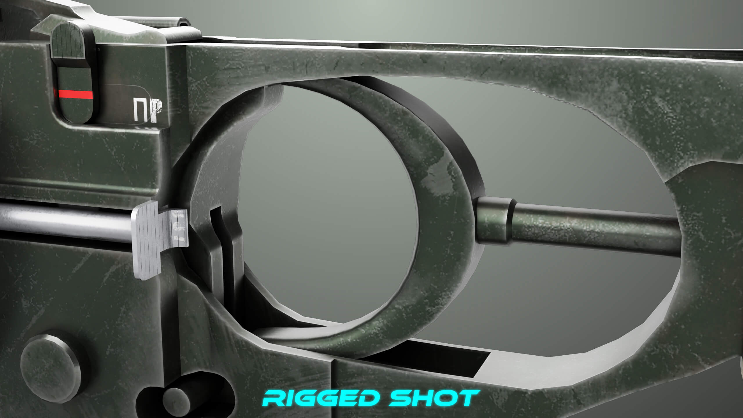 Grenade Launcher 03 Military Green Generic All PBR Unity UE - 3D Model ...