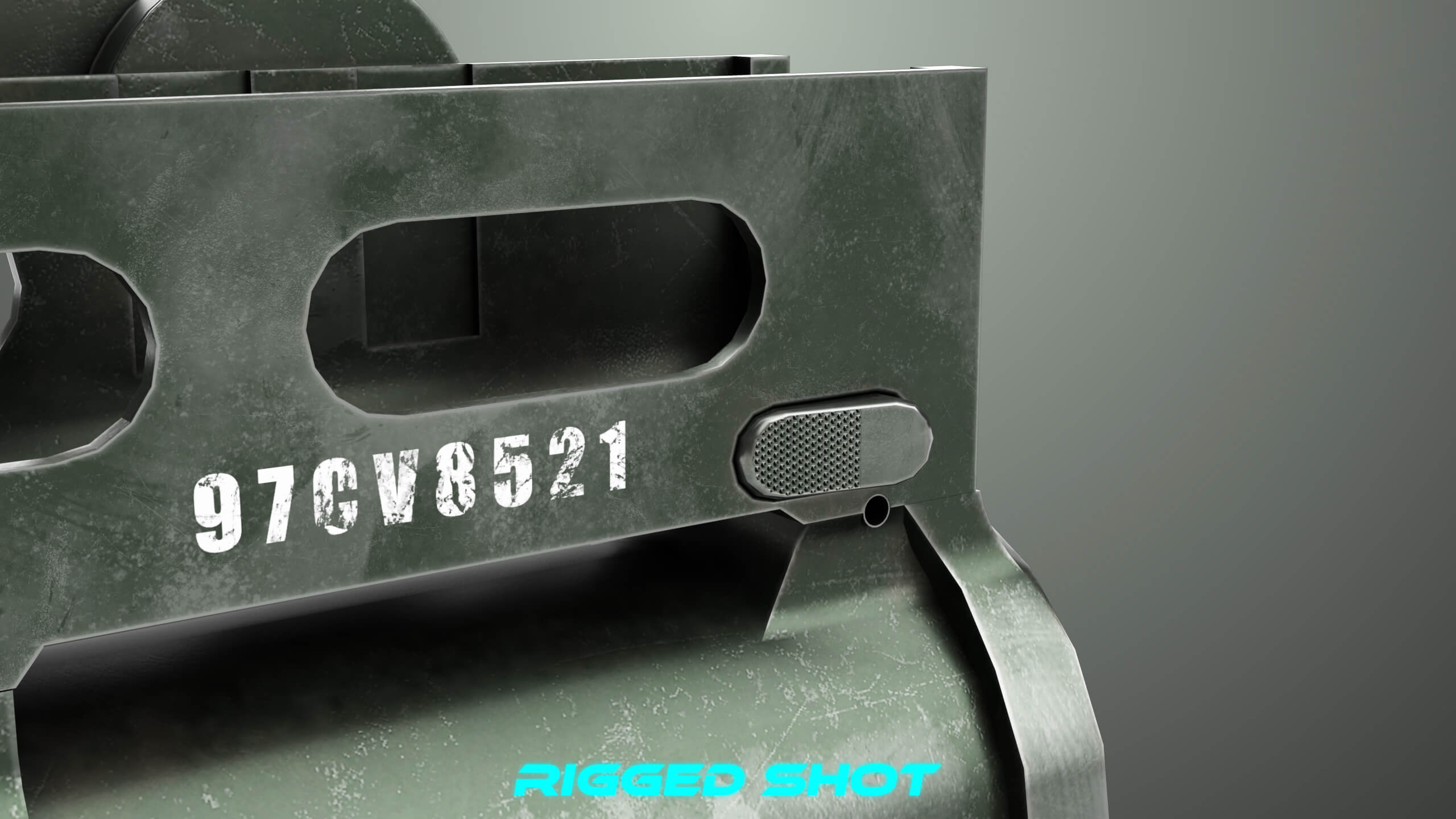 Grenade Launcher 03 Military Green Generic All PBR Unity UE - 3D Model ...