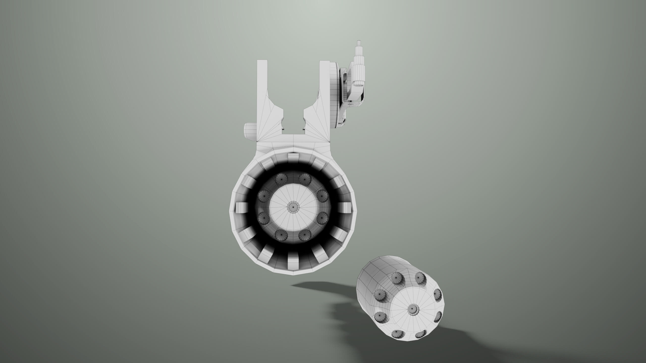 Grenade Launcher 03 Military Green Generic All PBR Unity UE - 3D Model ...