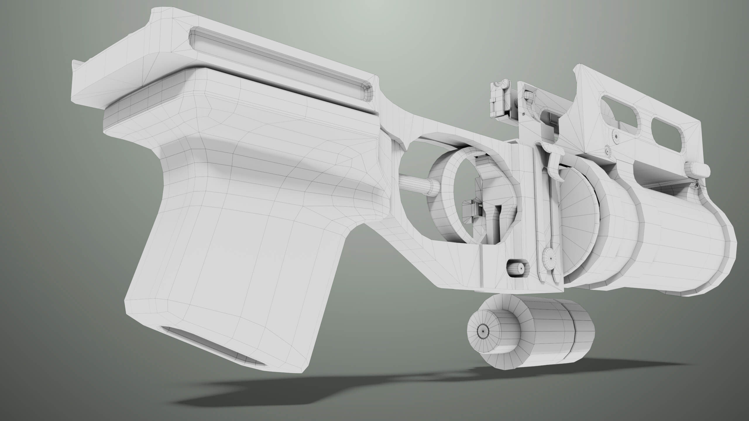 Grenade Launcher 03 Military Green Generic All PBR Unity UE - 3D Model ...