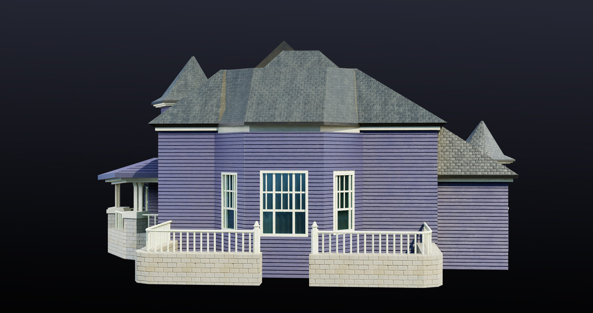 House 08 All PBR Unity UE Textures Included - 3D Model by Eight Vertex
