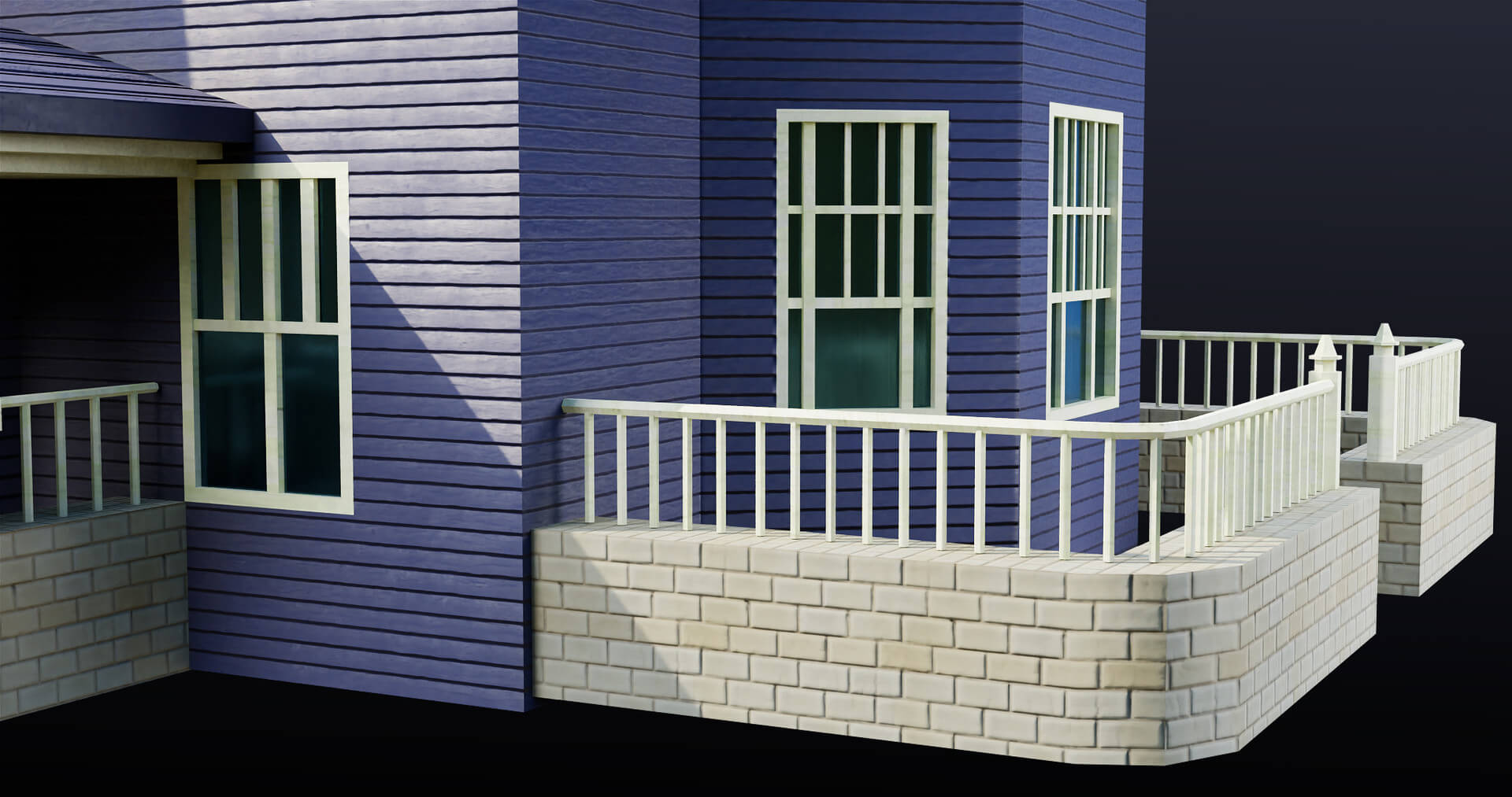 House 08 All PBR Unity UE Textures Included - 3D Model by Eight Vertex