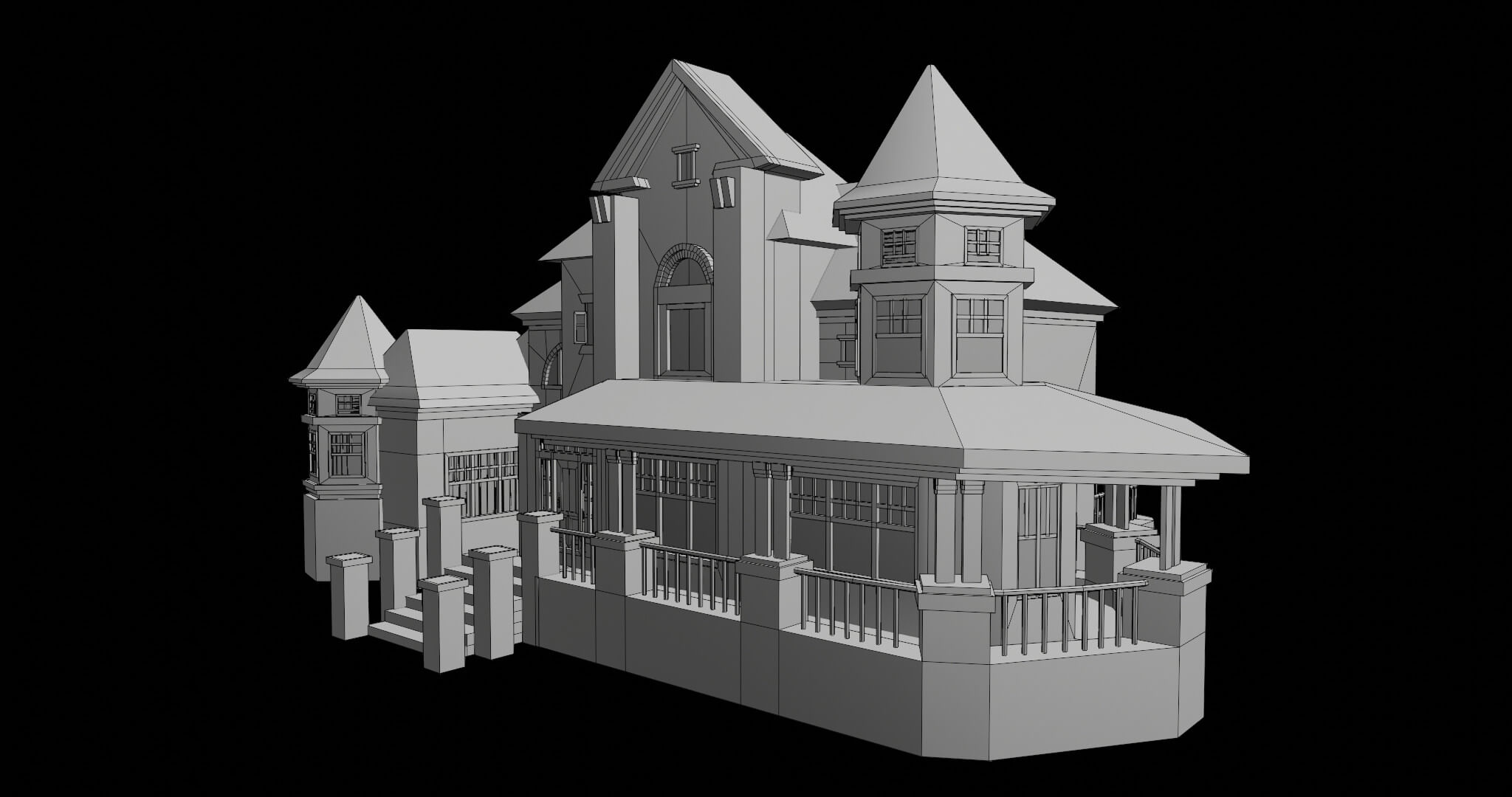 House 08 All PBR Unity UE Textures Included - 3D Model by Eight Vertex