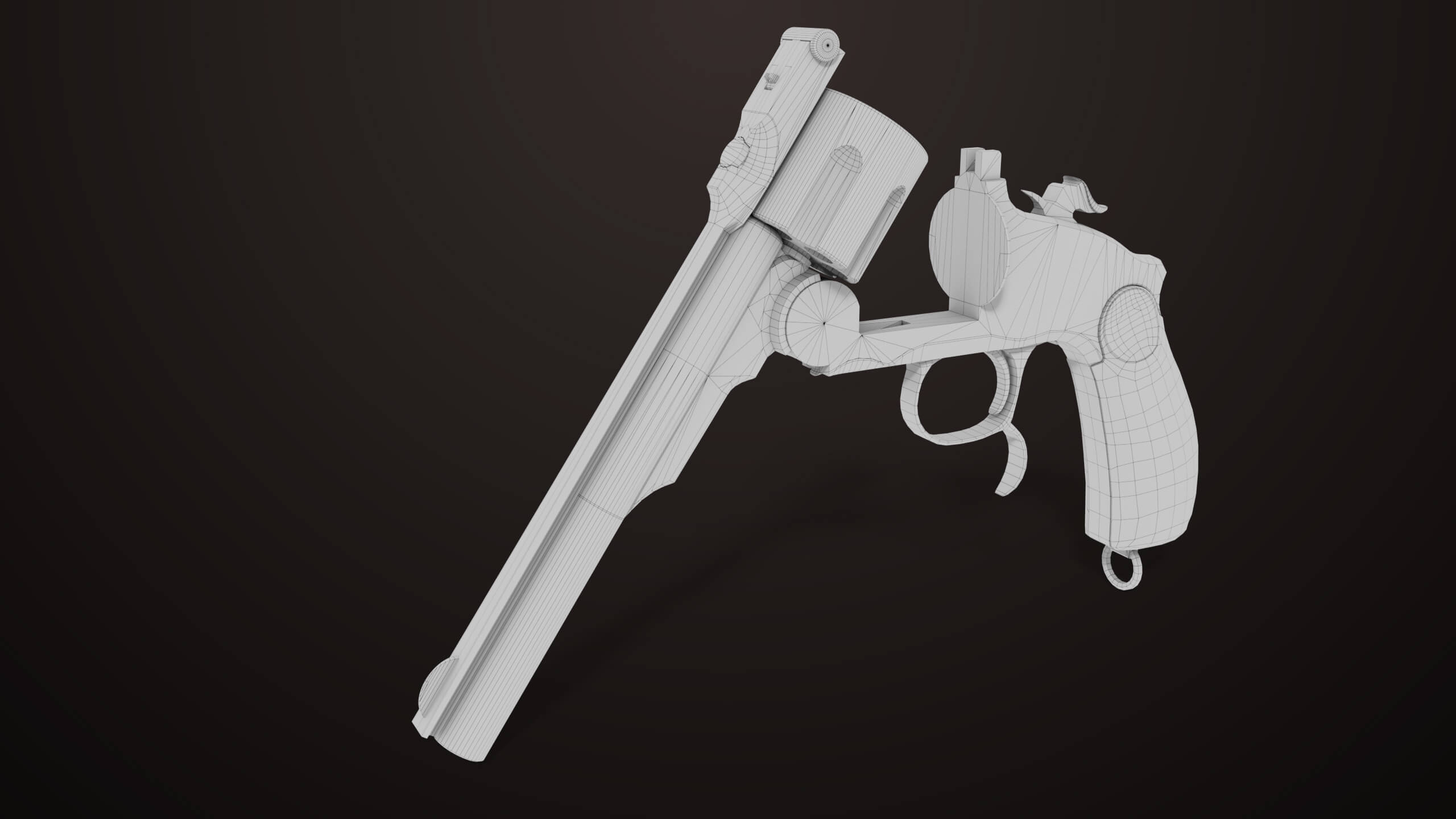 Revolver 02 Silver Smith Wesson M3 All PBR Unity UE Texture - 3D Model ...
