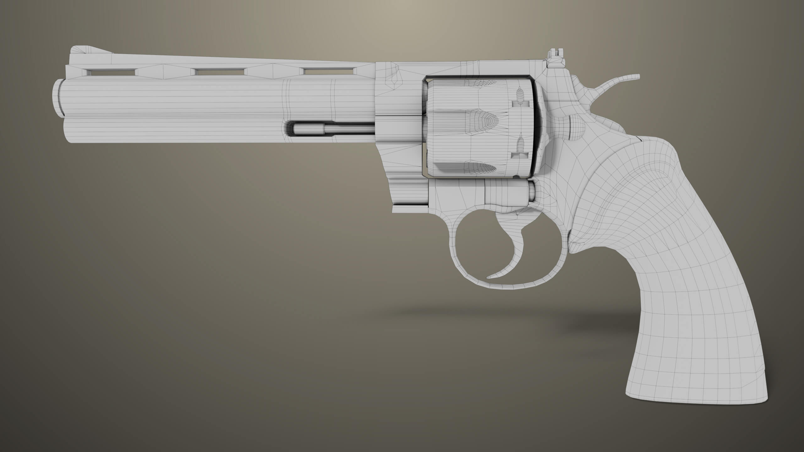 Revolver 05 Black Colt Python All PBR Unity UE Textures - 3D Model by ...