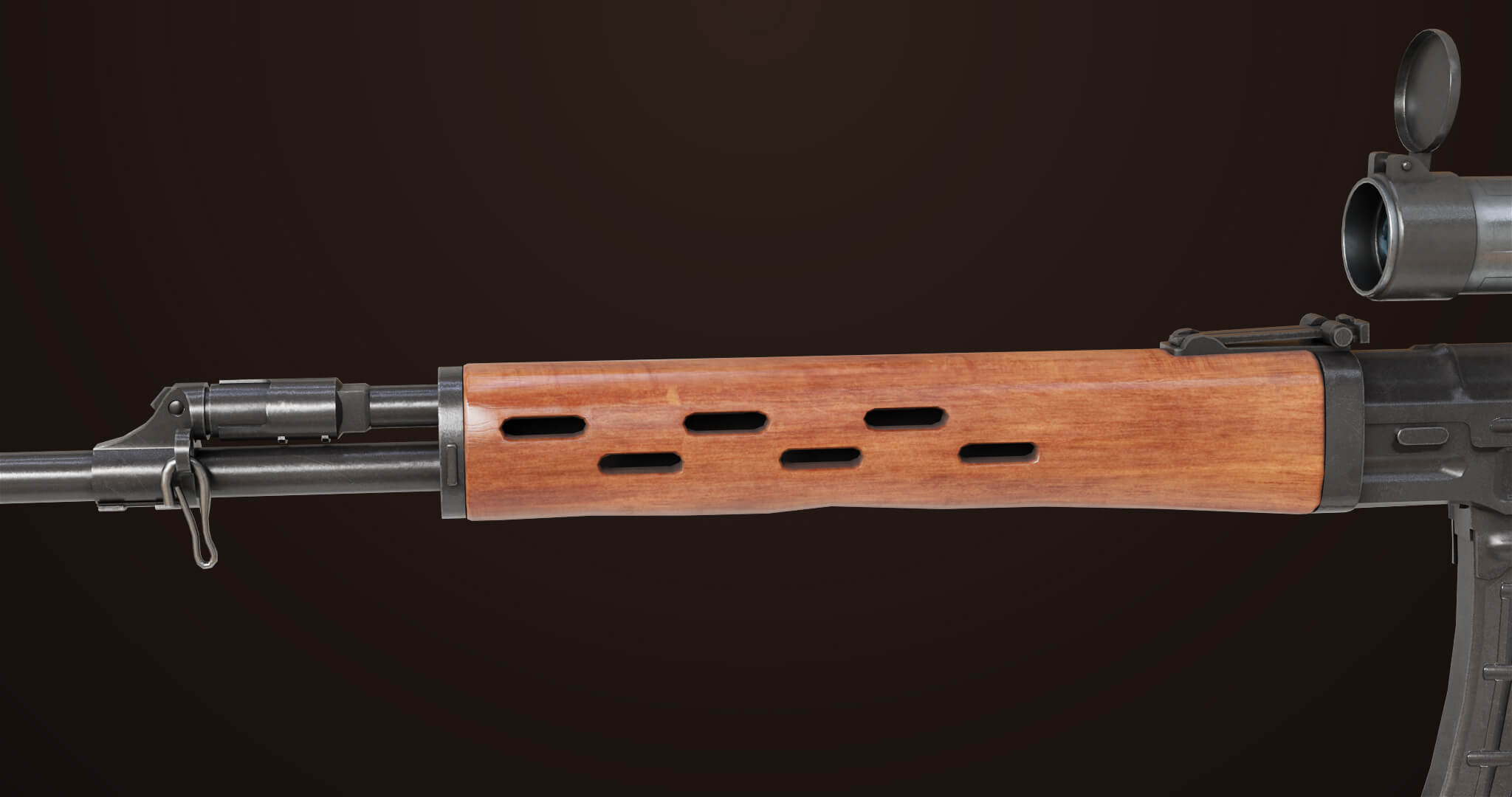 Sniper Rifle Texture Sniper Rifle 01 Wood Rig All PBR Unity UE Textures - 3D Model by Eight ...