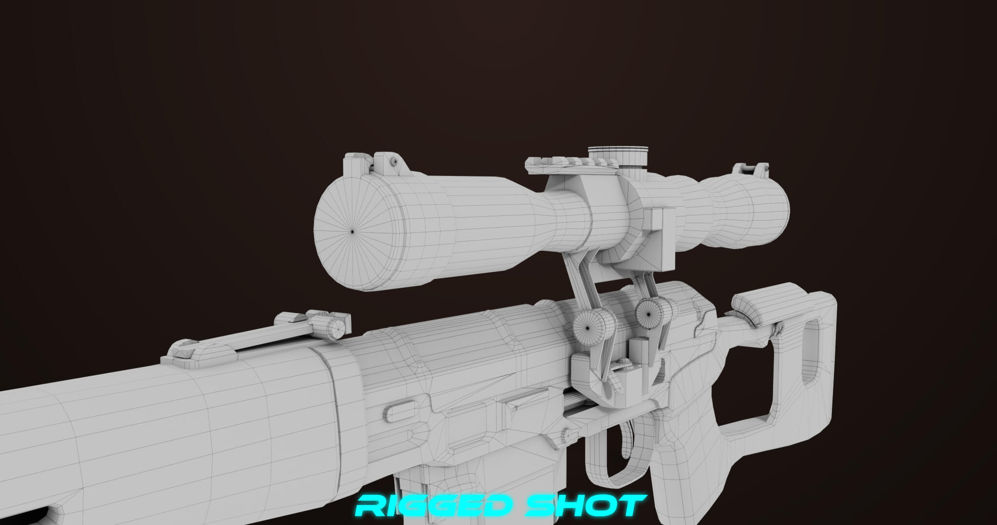 Sniper Rifle Texture Sniper Rifle 01 Wood Rig All PBR Unity UE Textures - 3D Model by Eight ...